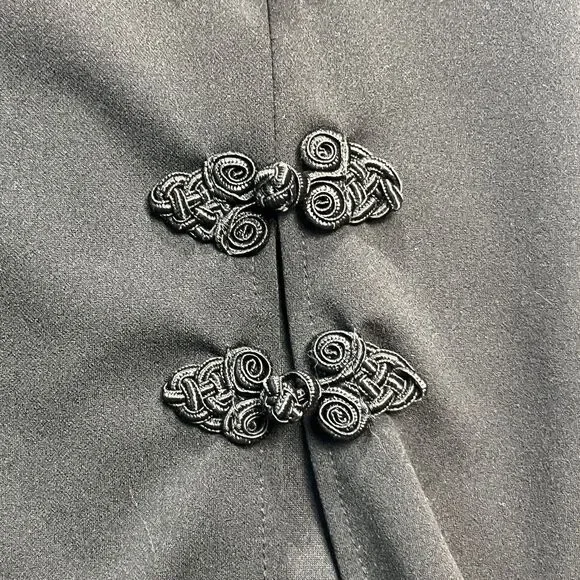 VTG Fashion Nova Women's Black Stretch Kiko High Side Slit Dress Size S - Picture 3 of 10